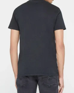 T-Shirt box logo noir-Replay Hot