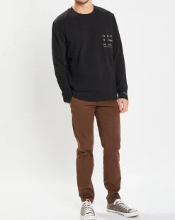 T-Shirt col rond Message noir-Marc O'Polo Online