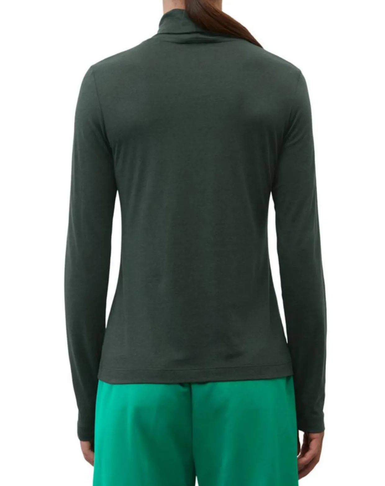 Femme Marc O'Polo T-Shirts^T-Shirt col roulé vert foncé