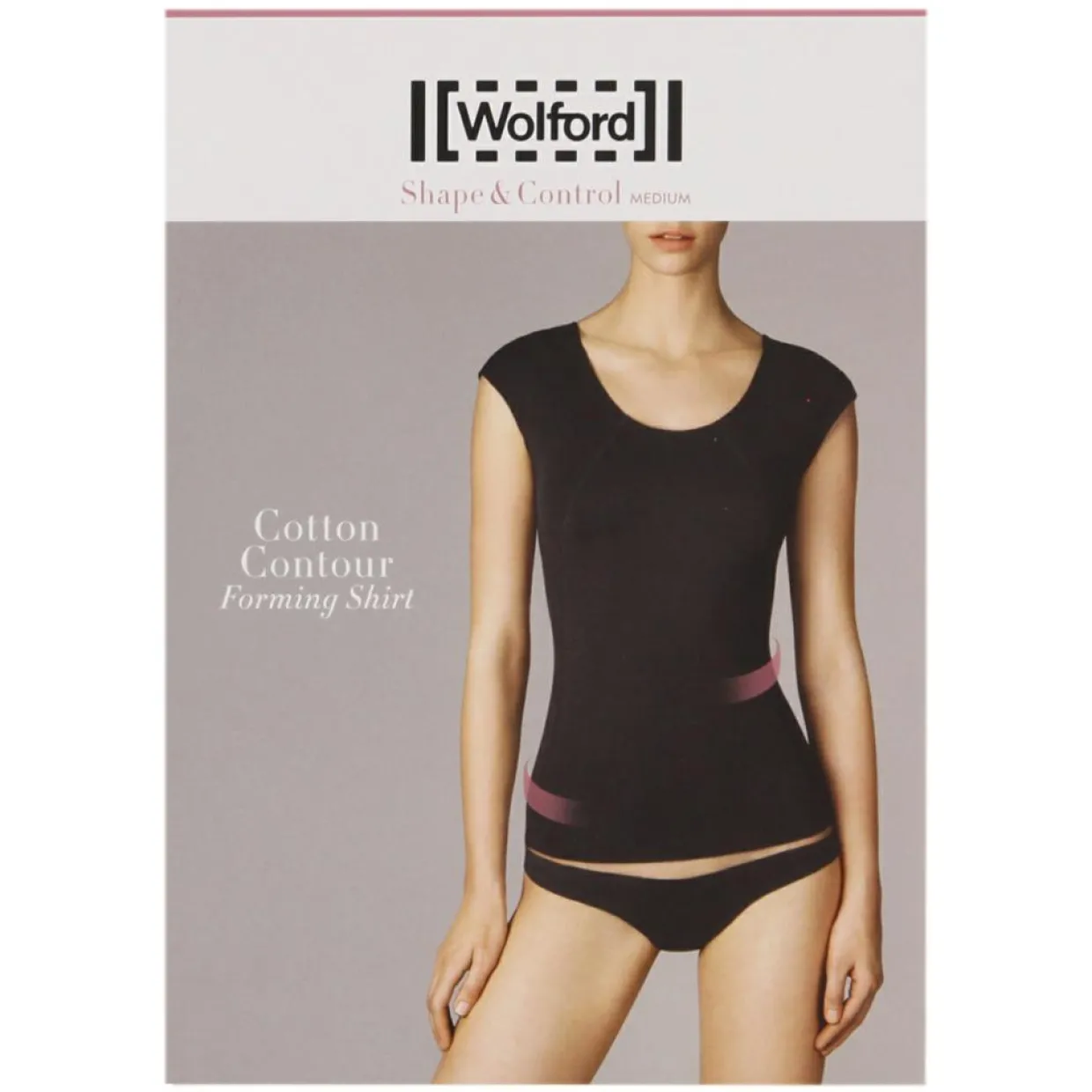 Femme Wolford T-Shirts^T-Shirt Coton Contour noir