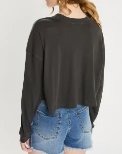 Femme Billabong T-Shirts^T-Shirt cropped Boyfriend noir