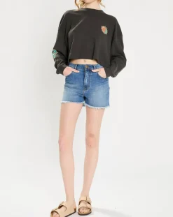 Femme Billabong T-Shirts^T-Shirt cropped Boyfriend noir