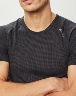Homme Odlo T-Shirts^T-Shirt Cubic Régulation Thermique gris anthracite