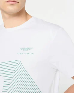T-Shirt Design Aston Martin Racing blanc-Hackett London Hot