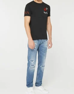 T-Shirt Devil Cœur noir-Replay Best