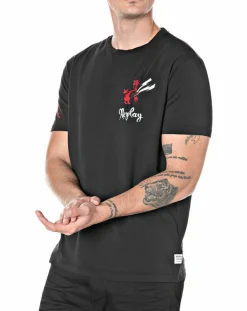 T-Shirt Devil Cœur noir-Replay Best