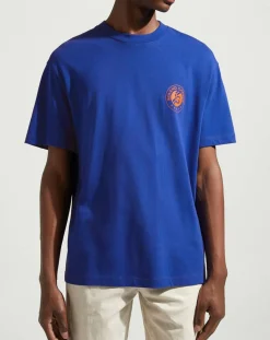 T-Shirt en Coton Bio Bloose rg mc bleu moyen-Galeries Lafayette Sale