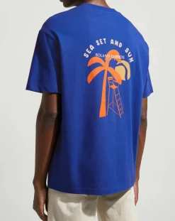 T-Shirt en Coton Bio Bloose rg mc bleu moyen-Galeries Lafayette Sale