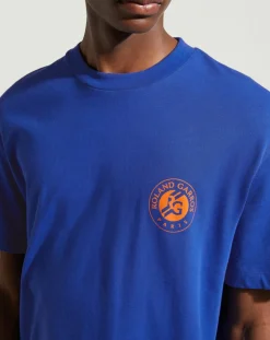 T-Shirt en Coton Bio Bloose rg mc bleu moyen-Galeries Lafayette Sale