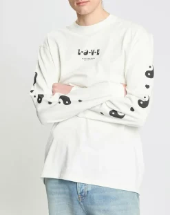 T-Shirt en Coton bio Born to Love blanc-Scotch & Soda Discount