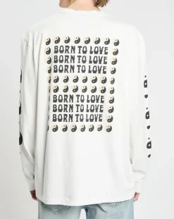 T-Shirt en Coton bio Born to Love blanc-Scotch & Soda Discount