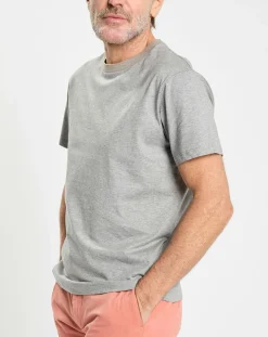 Homme Hackett London T-Shirts^T-shirt en Jersey Regular Fit Rib gris