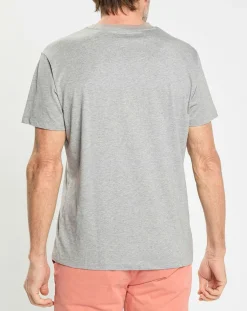 Homme Hackett London T-Shirts^T-shirt en Jersey Regular Fit Rib gris
