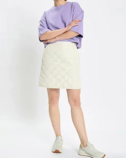 Femme Marc O'Polo T-Shirts^T-Shirt gaufré manches 3/4 Boxy violet clair