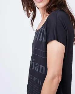 T-Shirt Gazette noir/gris-John Galliano Online