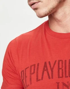 Homme Replay T-Shirts^T-Shirt Gfg Logo rouge