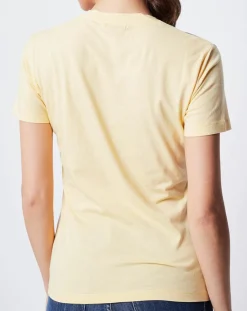Femme John Galliano T-Shirts^T-Shirt imprimé avec perles jaune/multicolore