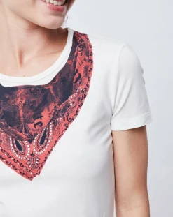 Femme John Galliano T-Shirts^T-Shirt imprimé blanc cassé/rouge/noir