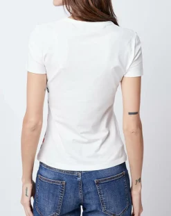 T-Shirt imprimé blanc/multicolore-John Galliano Sale