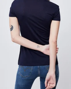 Femme John Galliano T-Shirts^T-Shirt imprimé bleu nuit/blanc/vert