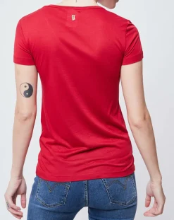 Femme John Galliano T-Shirts^T-Shirt imprimé ethnique rouge/multicolore