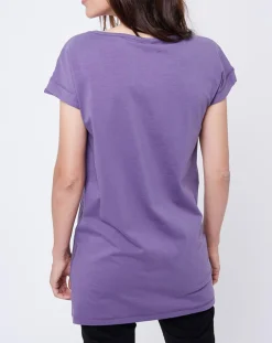 T-Shirt imprimé Gazette violet-John Galliano New