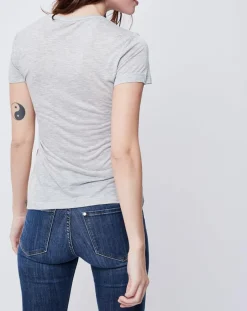 T-Shirt imprimé gris clair-John Galliano Hot