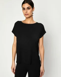 T-Shirt Jeanne noir-Huit Sale
