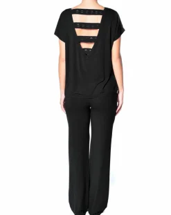 T-Shirt Jeanne noir-Huit Sale