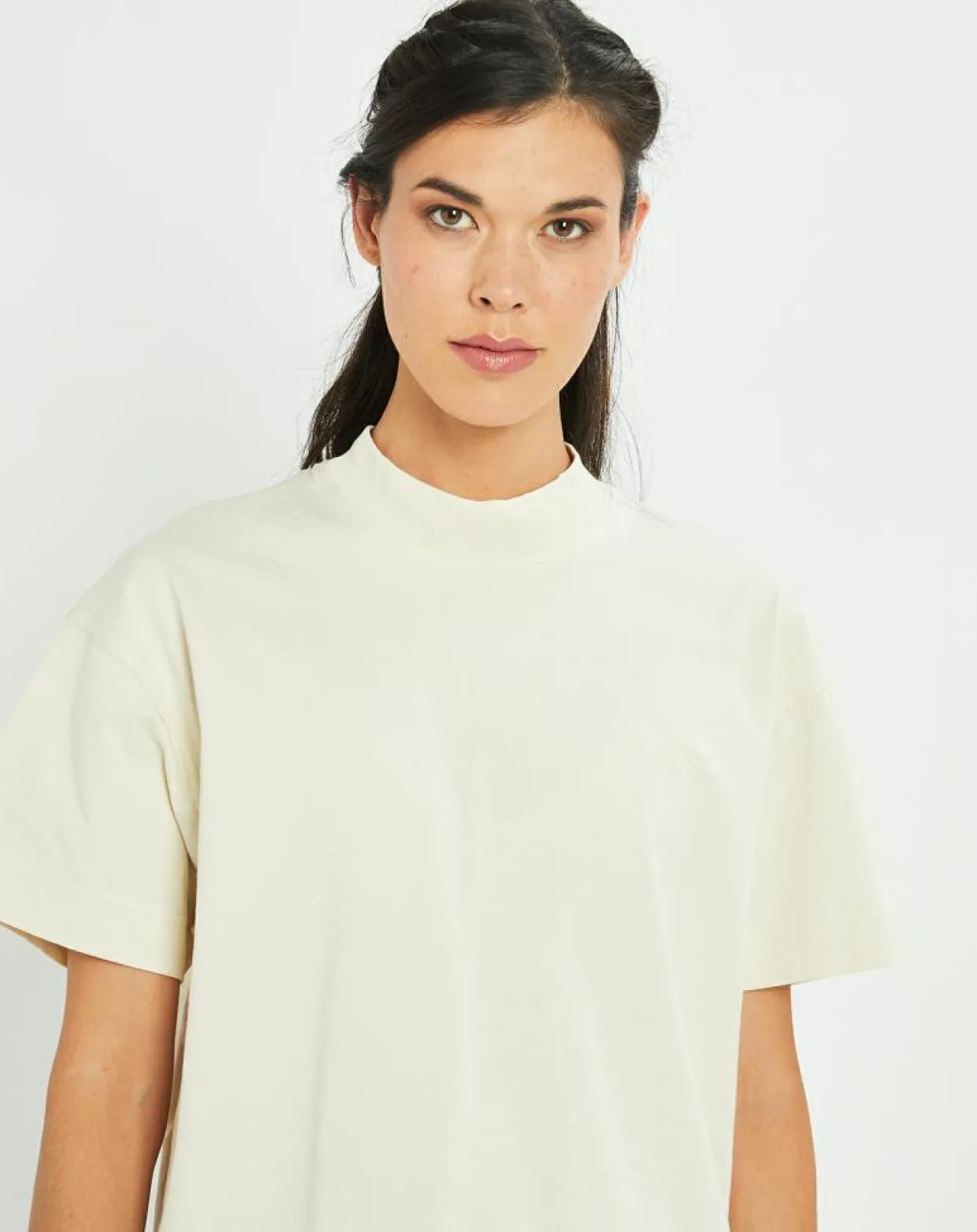 T-shirt jersey lourd écru-Marc O'Polo Online