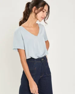 Femme Yerse T-Shirts^T-Shirt Lane gris bleu