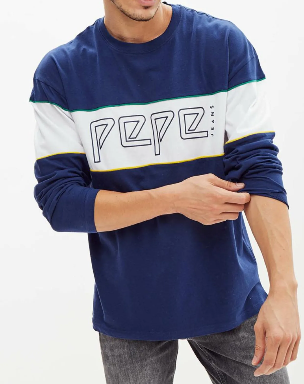 Homme Pepe Jeans T-Shirts^T-Shirt Logo Archive bleu/blanc