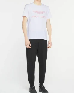 Homme Hackett London T-Shirts^T-Shirt Logo Aston Martin Racing blanc