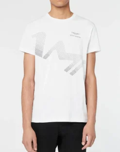 Homme Hackett London T-Shirts^T-Shirt Logo Aston Martin Racing blanc