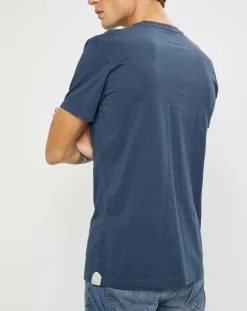 T-Shirt Logo bleu marine-Hackett London Outlet