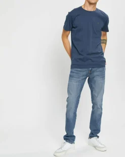 T-Shirt Logo bleu marine-Hackett London Outlet