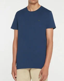 T-Shirt Logo bleu marine-Hackett London Outlet