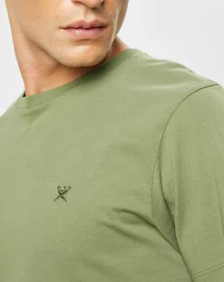 Homme Hackett London T-Shirts^T-Shirt Logo kaki