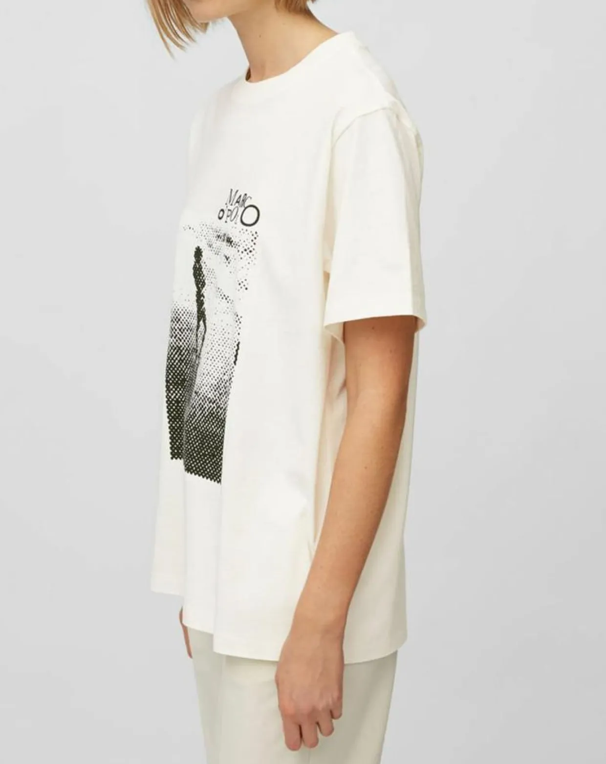 Femme Marc O'Polo T-Shirts^T-Shirt logo mop blanc