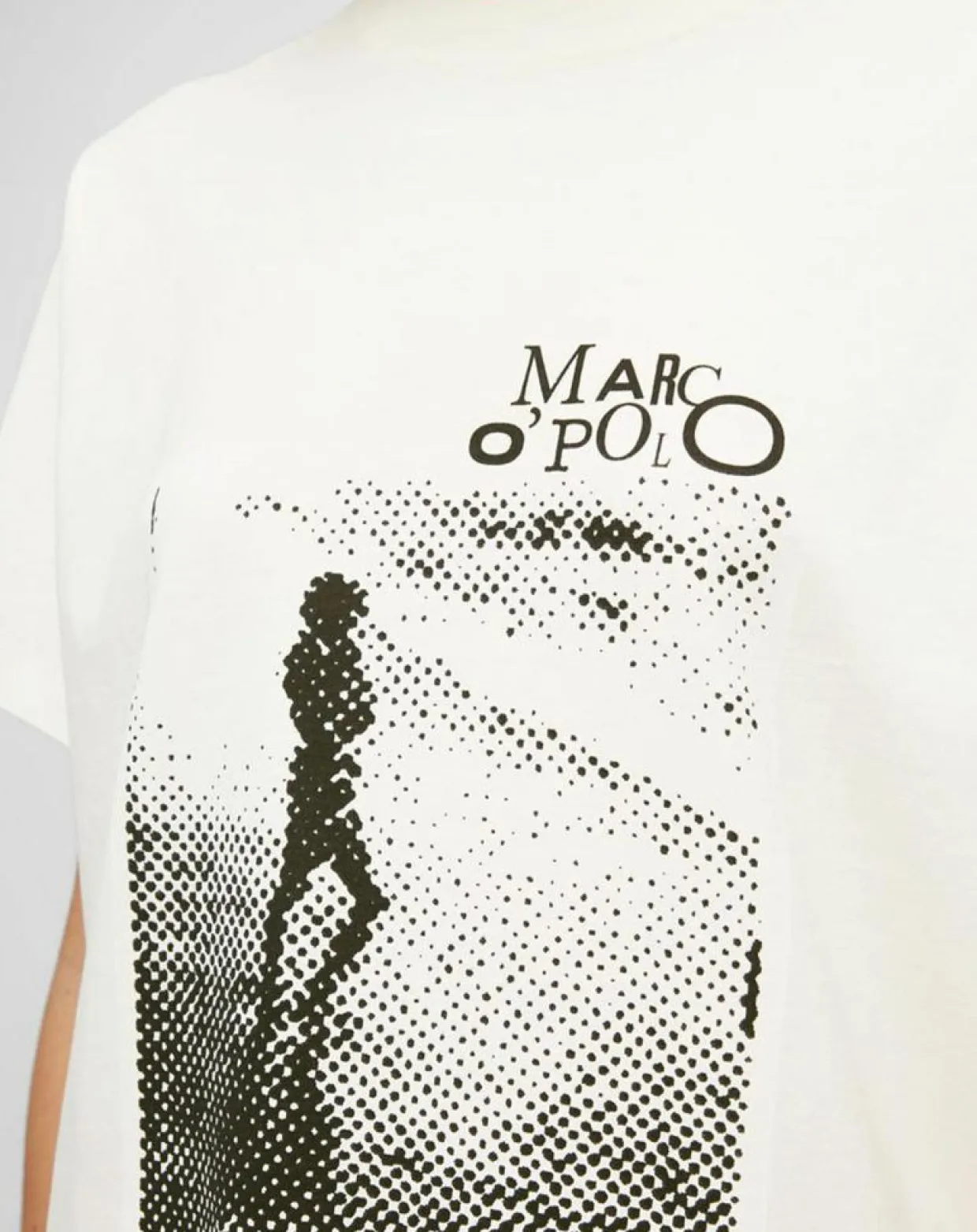 Femme Marc O'Polo T-Shirts^T-Shirt logo mop blanc
