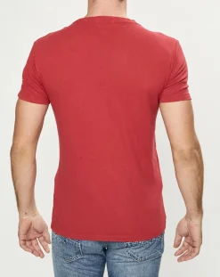 T-Shirt Logo Side rouge-Replay Hot