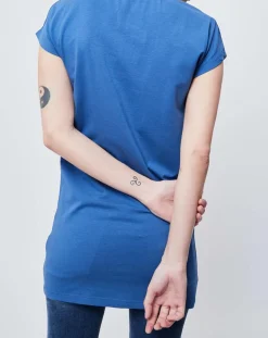 Femme John Galliano T-Shirts^T-Shirt Long imprimé bleu