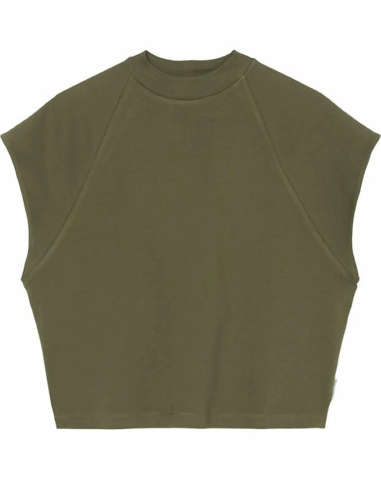 Femme Marc O'Polo T-Shirts^T-Shirt loose Crop kaki