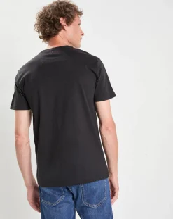 Homme Hackett London T-Shirts^T-Shirt manches courtes Aston Martin Racing Embossé noir