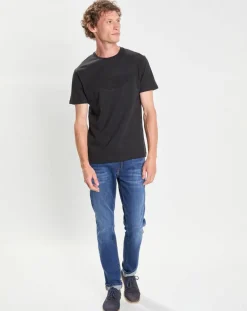 Homme Hackett London T-Shirts^T-Shirt manches courtes Aston Martin Racing Embossé noir
