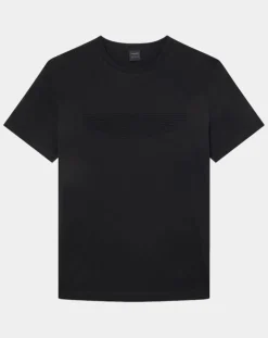 Homme Hackett London T-Shirts^T-Shirt manches courtes Aston Martin Racing Embossé noir