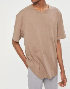 T-Shirt manches courtes Flamme Poche camel-Marc O'Polo