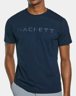 Homme Hackett London T-Shirts^T-Shirt manches courtes Hackett Face bleu