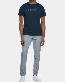 Homme Hackett London T-Shirts^T-Shirt manches courtes Hackett Face bleu