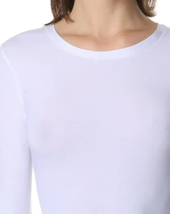 T-Shirt manches longues Micromodal blanc-Mare Clearance